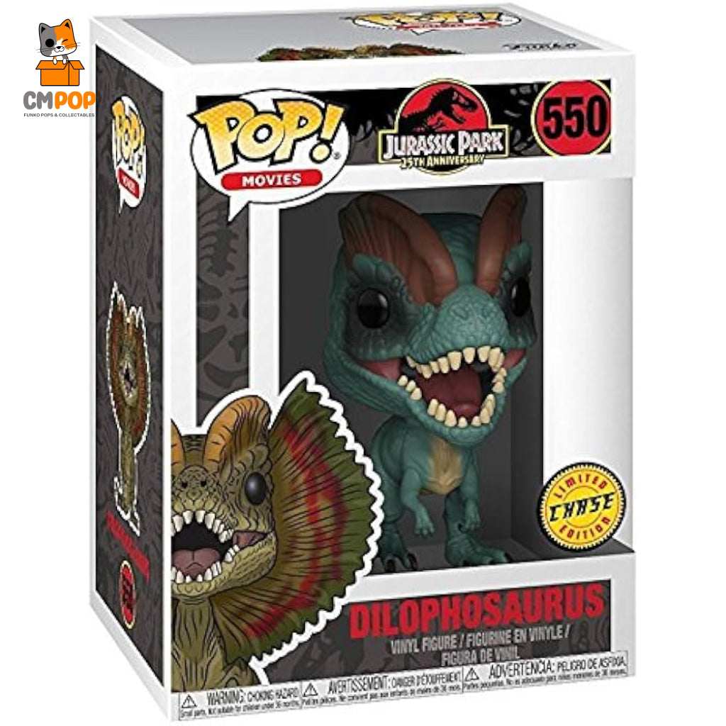 Dilophosaurus Chase - #550 Funko Pop! Jurassic Park Pop