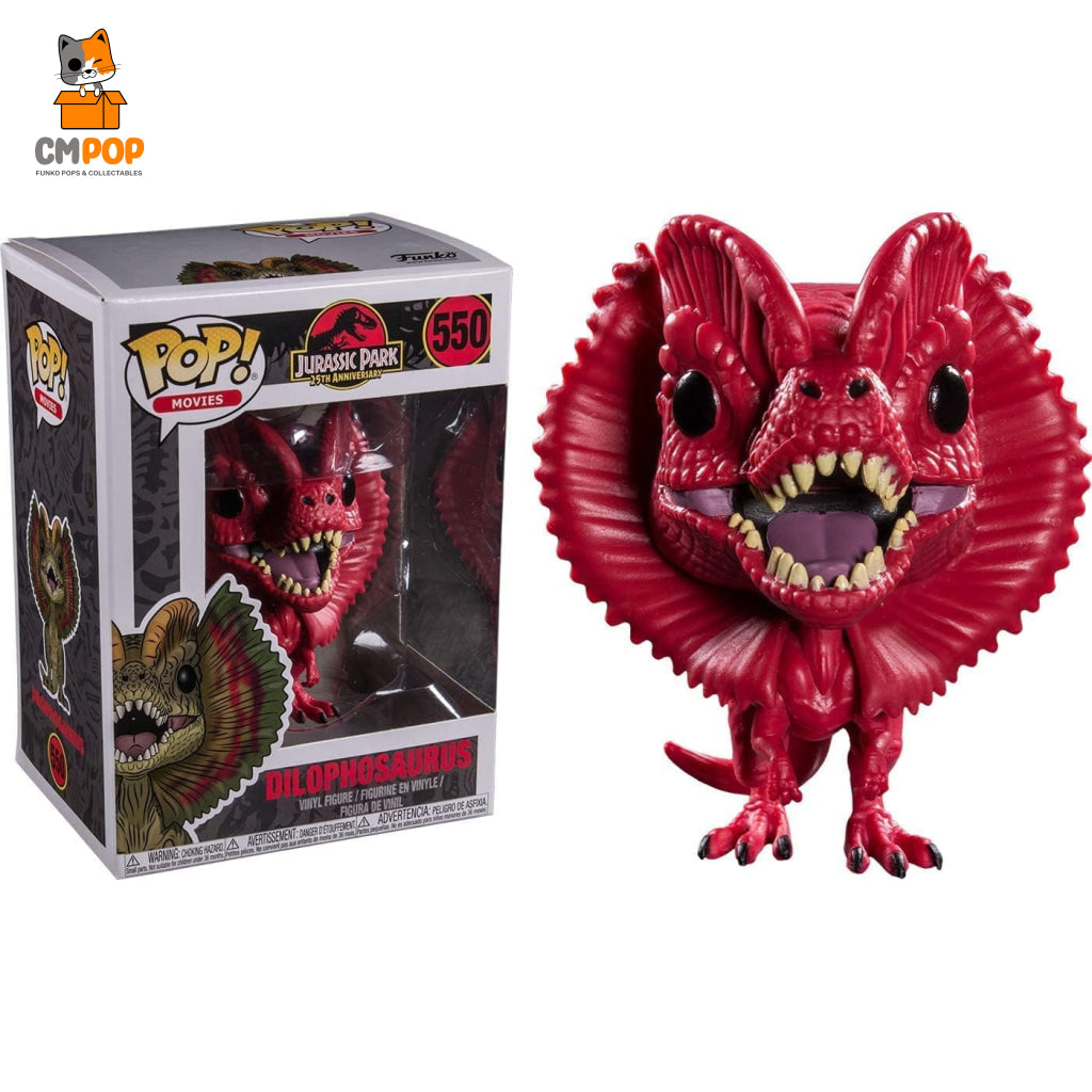 Dilophosaurus Red - #550 Funko Pop! Jurassic Park Pop