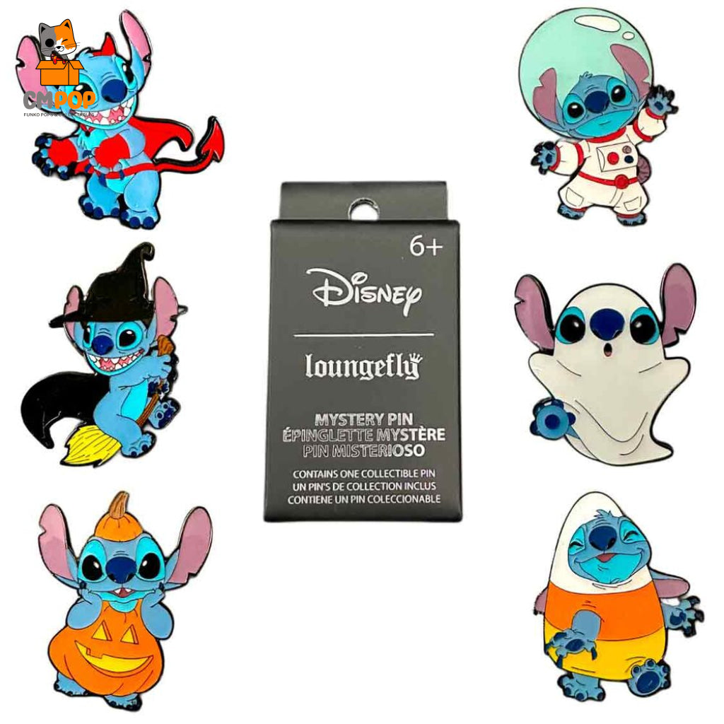 Disney:blind Pin Set: Stitch Halloween - Disney Loungefly Pins Funko Pop