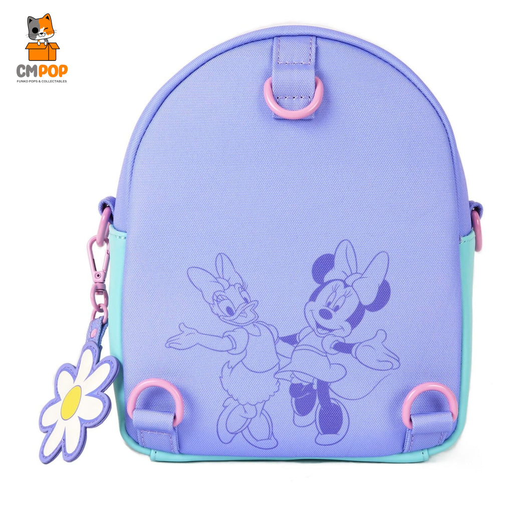 Disney Daisy Duck and Minnie Mouse Mini Convertible Backpack - Loungefly Loungefly