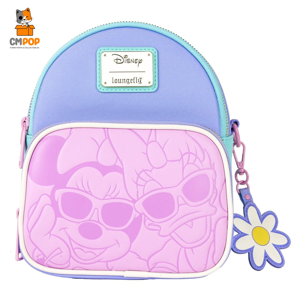 Disney Daisy Duck and Minnie Mouse Mini Convertible Backpack - Loungefly Loungefly