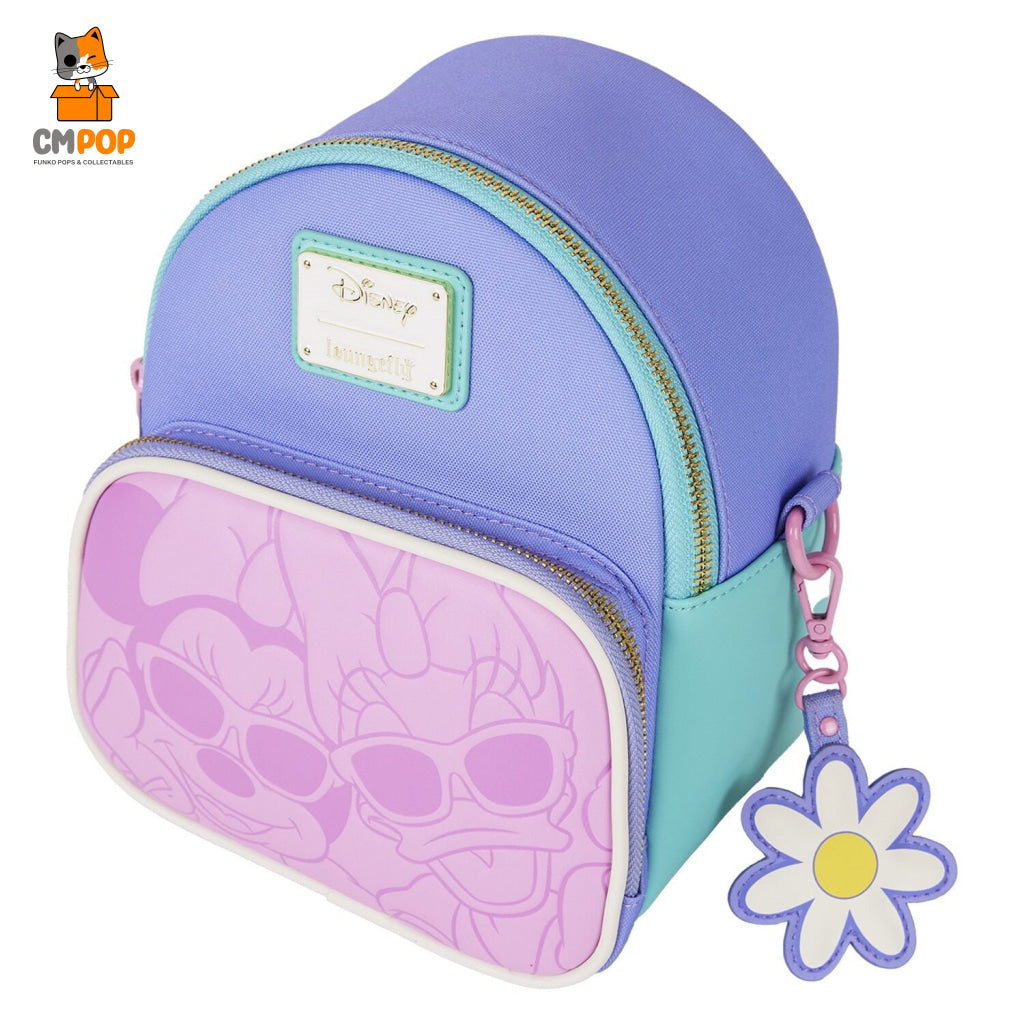 Disney Daisy Duck and Minnie Mouse Mini Convertible Backpack - Loungefly Loungefly