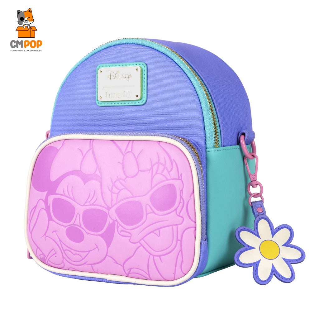 Disney Daisy Duck and Minnie Mouse Mini Convertible Backpack - Loungefly Loungefly