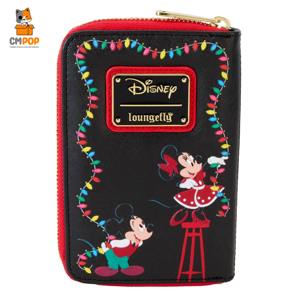 Disney Donald Wrapped In Lights Zip Around Wallet - Loungefly