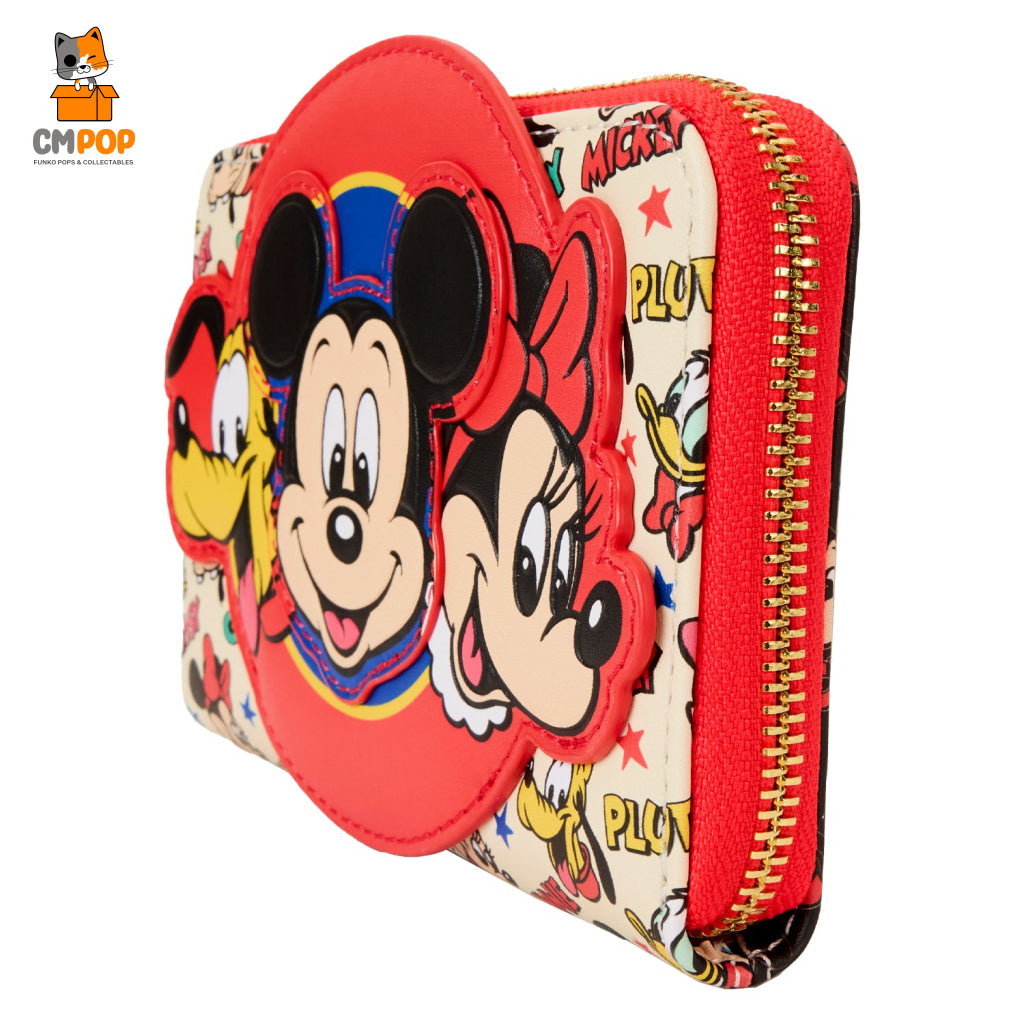 Disney Mickey And Friends Classic Zip Around Wallet - Loungefly