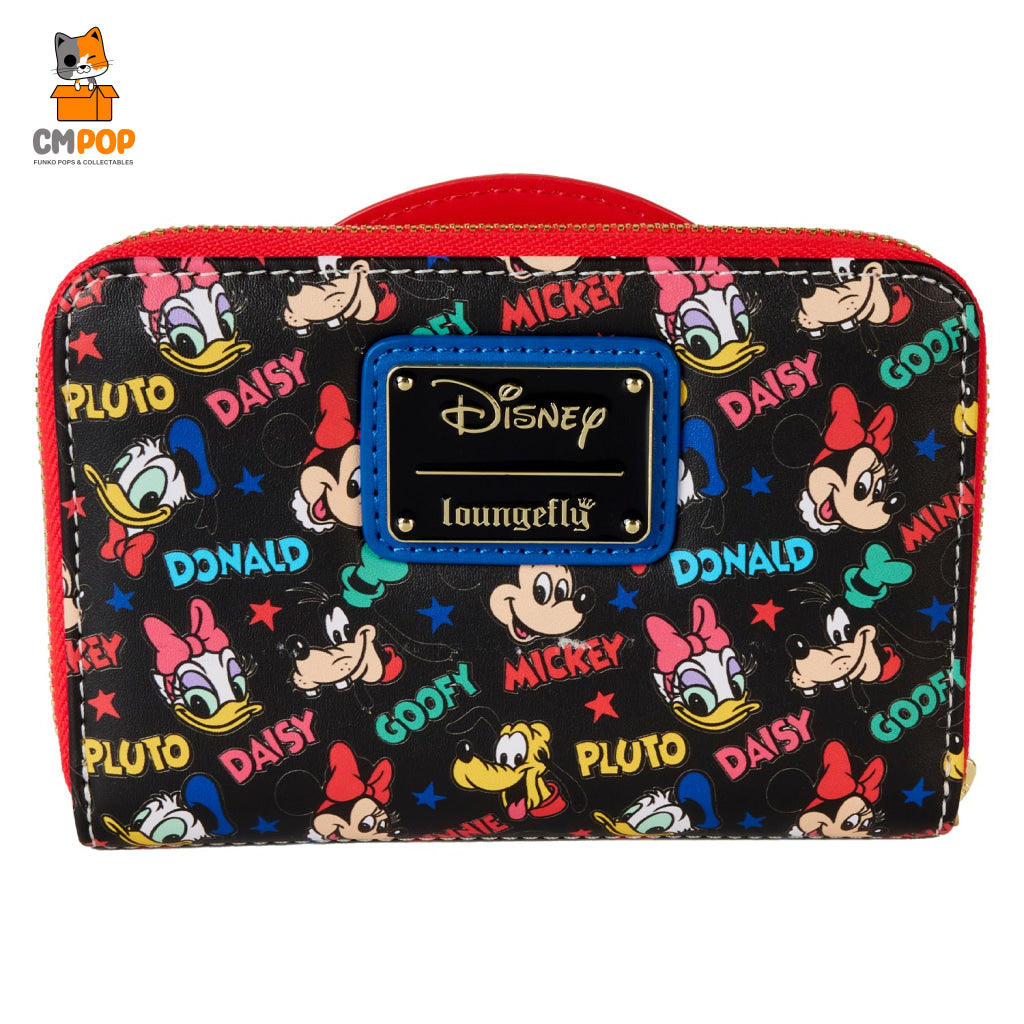 Disney Mickey And Friends Classic Zip Around Wallet - Loungefly