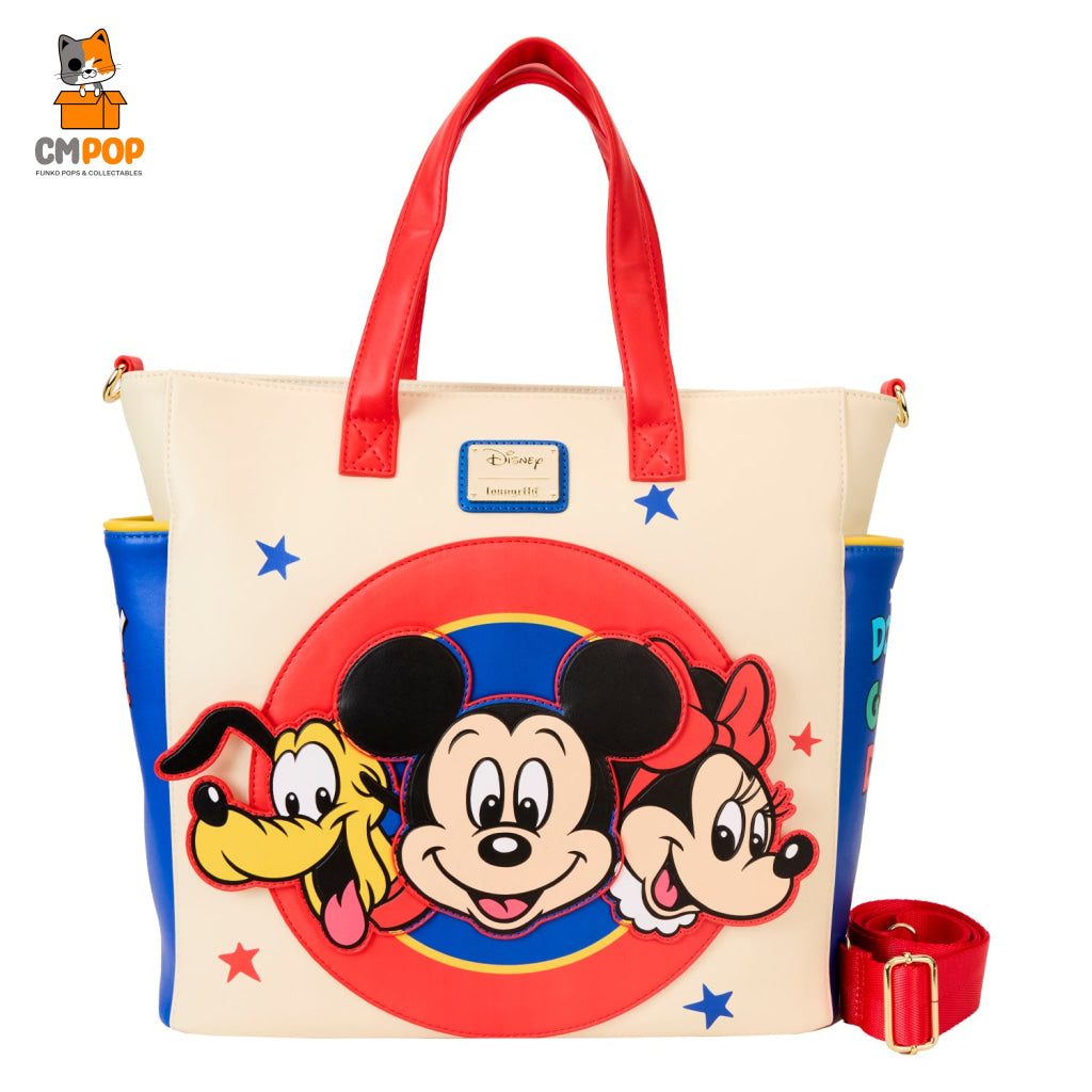 Disney Mickey And Friends Convertible Backpack Tote Bag - Loungefly