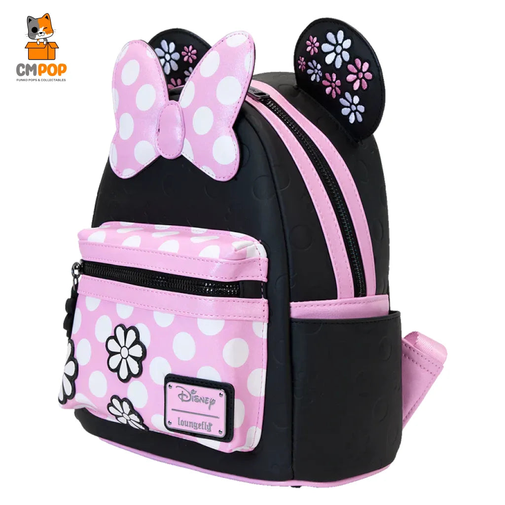 Disney Minnie Floral Rock The Dots Mini Backpack - Loungefly