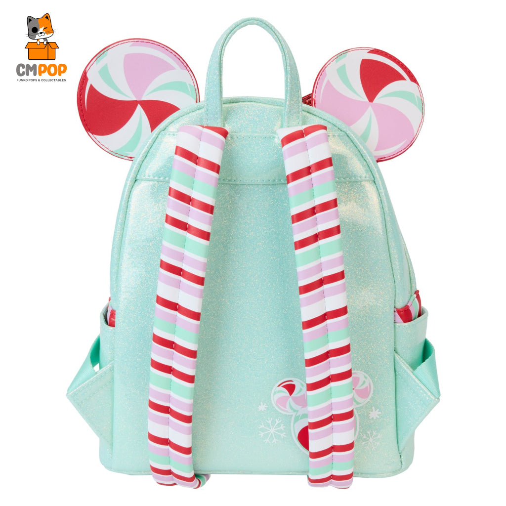 Disney Minnie Holiday Peppermint Ornaments Mini Backpack - Loungefly