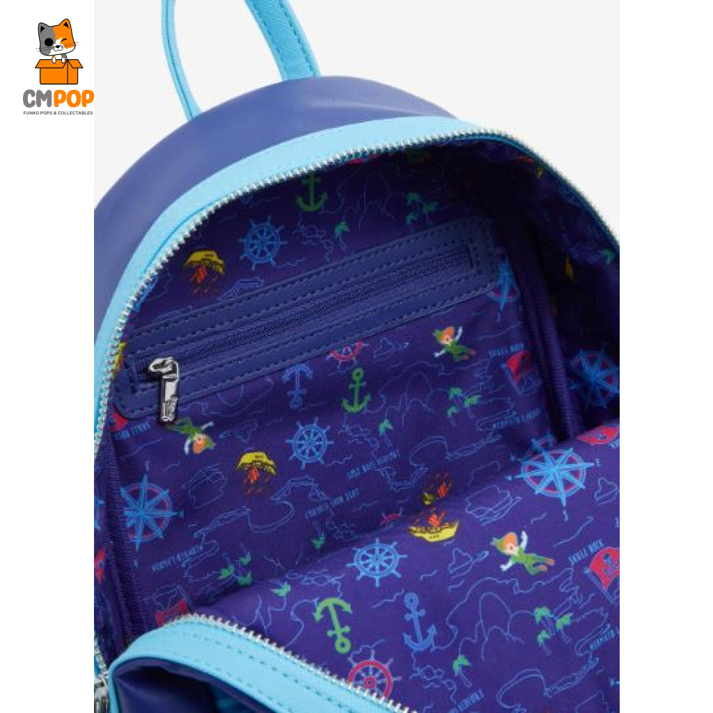 Disney Peter Pan Nighttime Flight Glow-In-The-Dark - Boxlunch Exclusive Loungefly Mini Backpack
