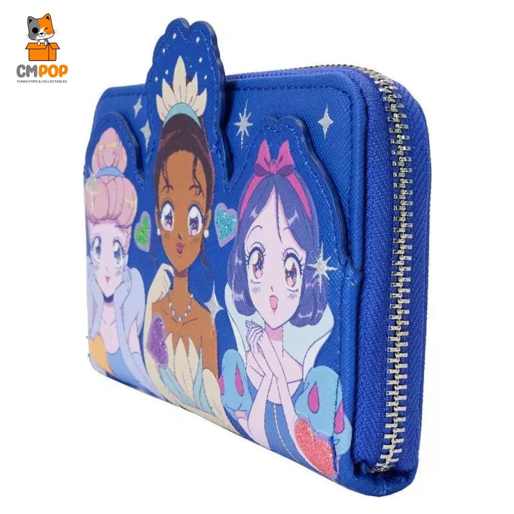 Disney Princess Manga Style Zip Around Wallet - Loungefly