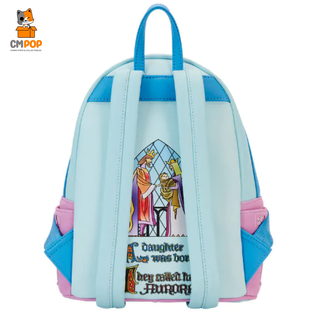 Disney Sleeping Beauty Stained Glass Castle Mini Backpack - Loungefly