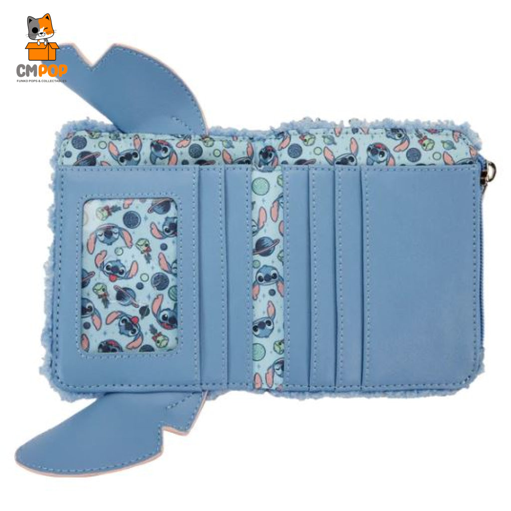 Disney Stitch Plush Bifold Wallet - Loungefly