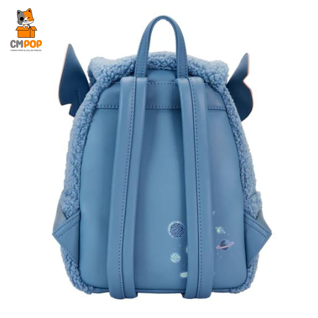 Disney Stitch Plush Pocket Mini Backpack - Loungefly