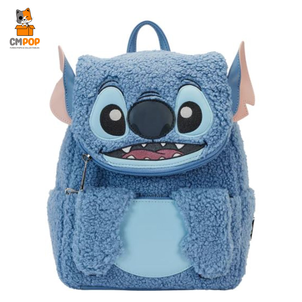 Disney Stitch Plush Pocket Mini Backpack - Loungefly