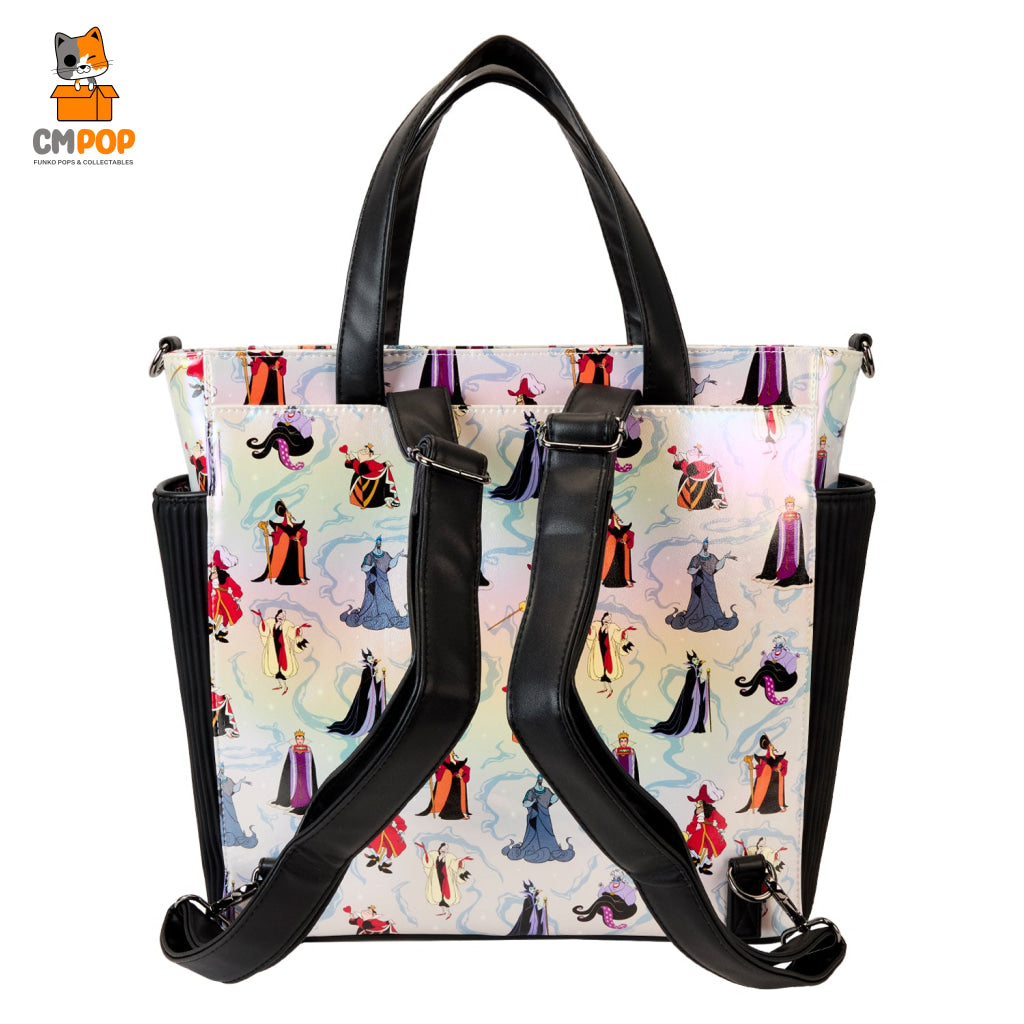 Disney Villains Convertible Backpack And Tote Bag - Loungefly