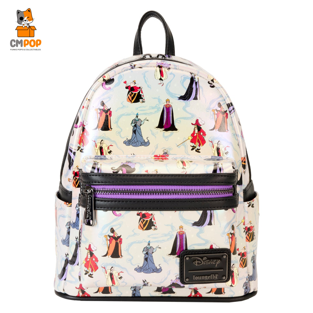 Disney Villains Iridescent Mini Backpack- Loungefly