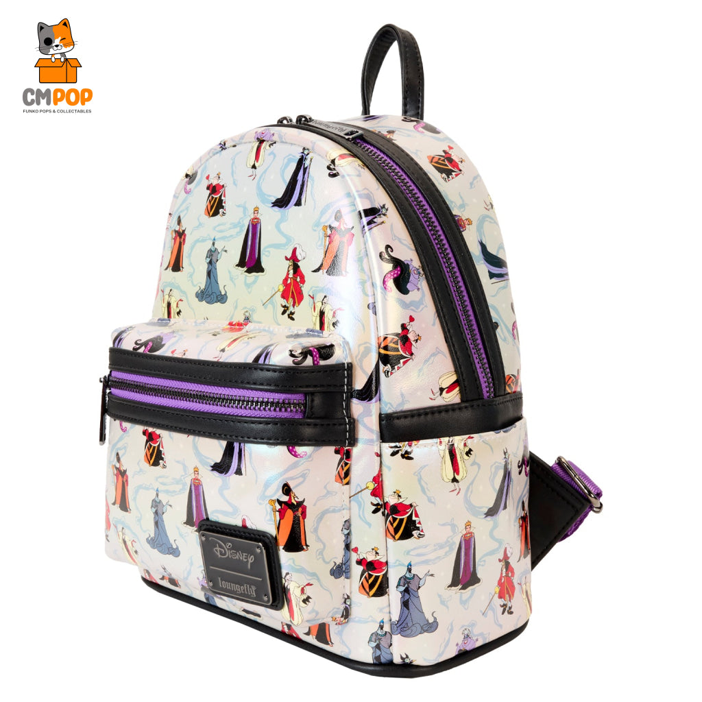 Disney Villains Iridescent Mini Backpack- Loungefly