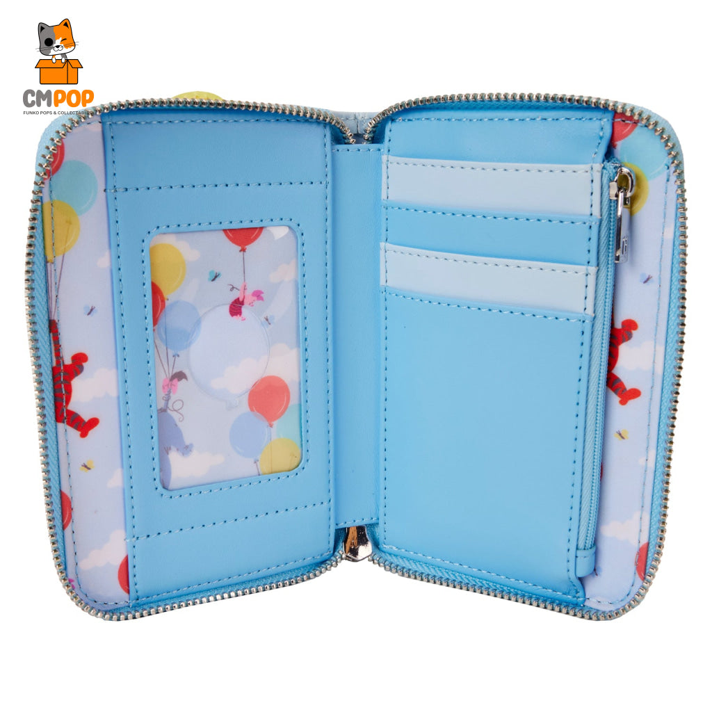 Disney Winnie The Pooh Balloons Zip Around Wallet - Loungefly