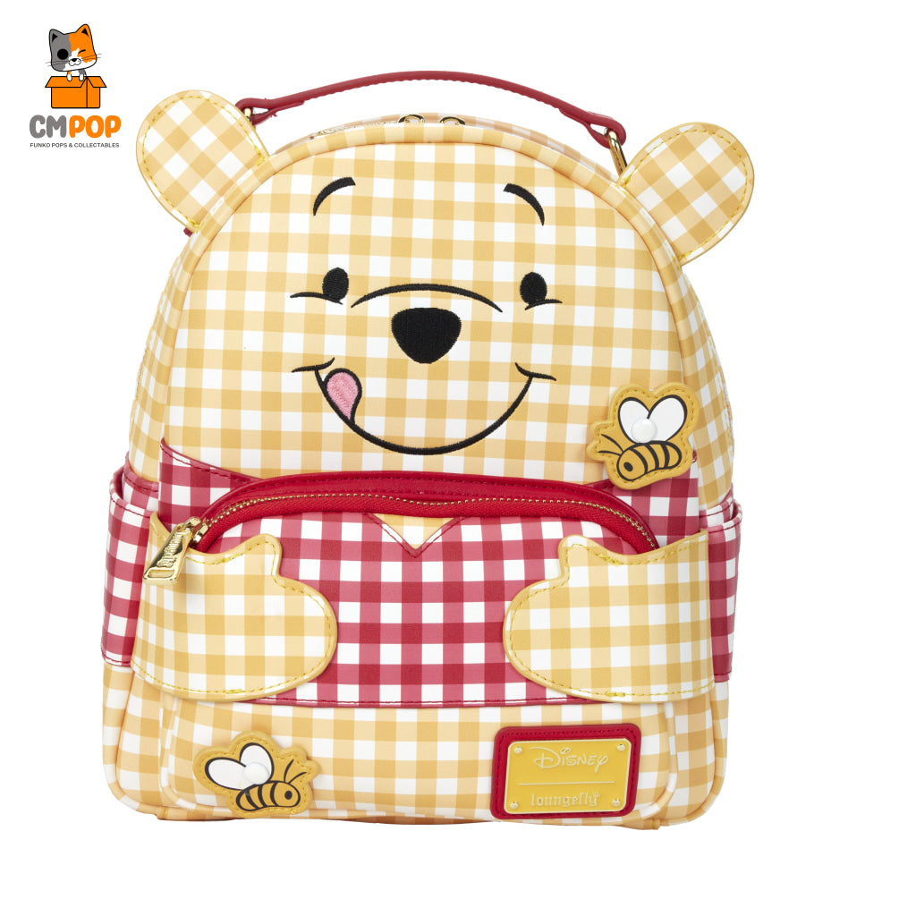 Disney Winnie The Pooh Gingham Mini Backpack - Loungefly