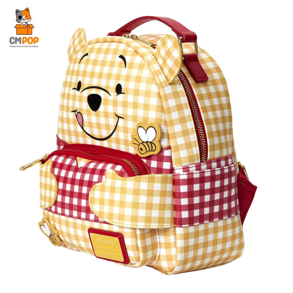 Disney Winnie The Pooh Gingham Mini Backpack - Loungefly