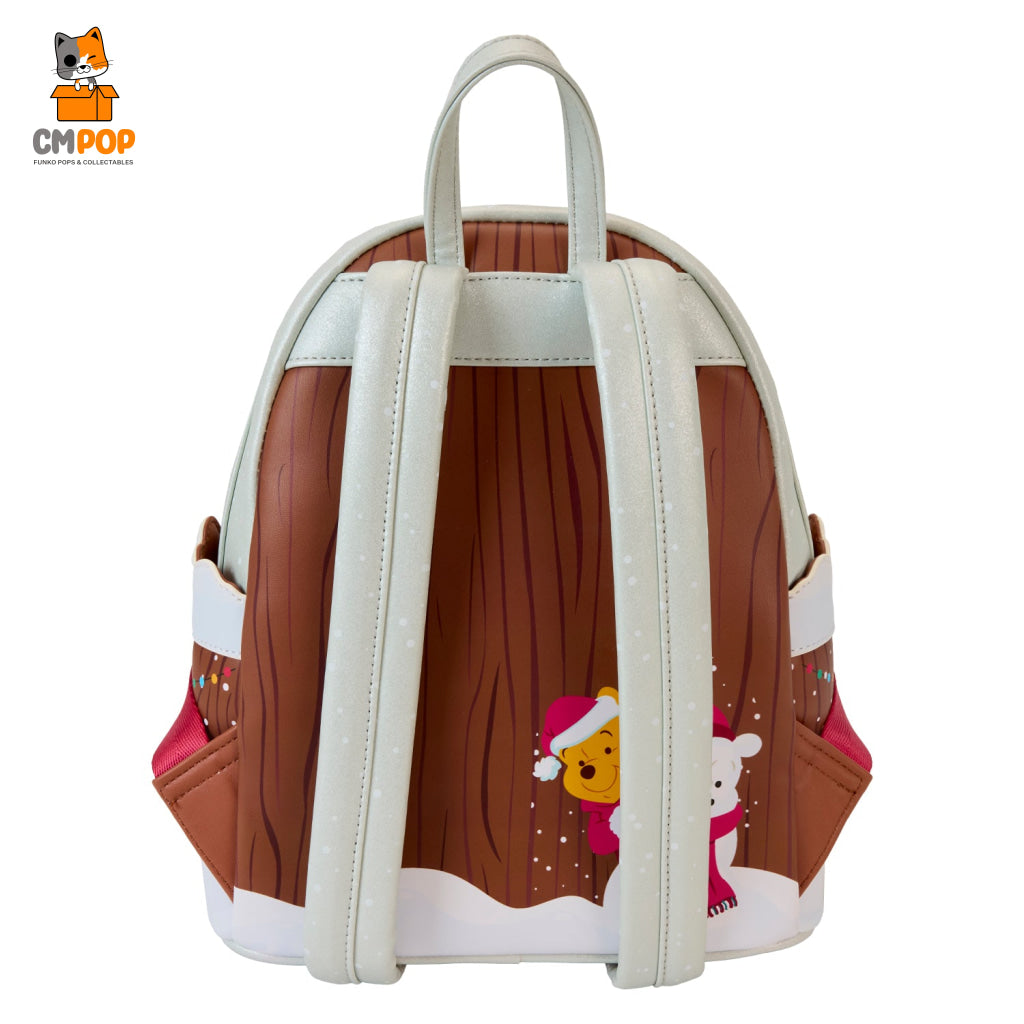 Disney Winnie The Pooh Holiday Scene And Friends Mini Backpack - Loungefly