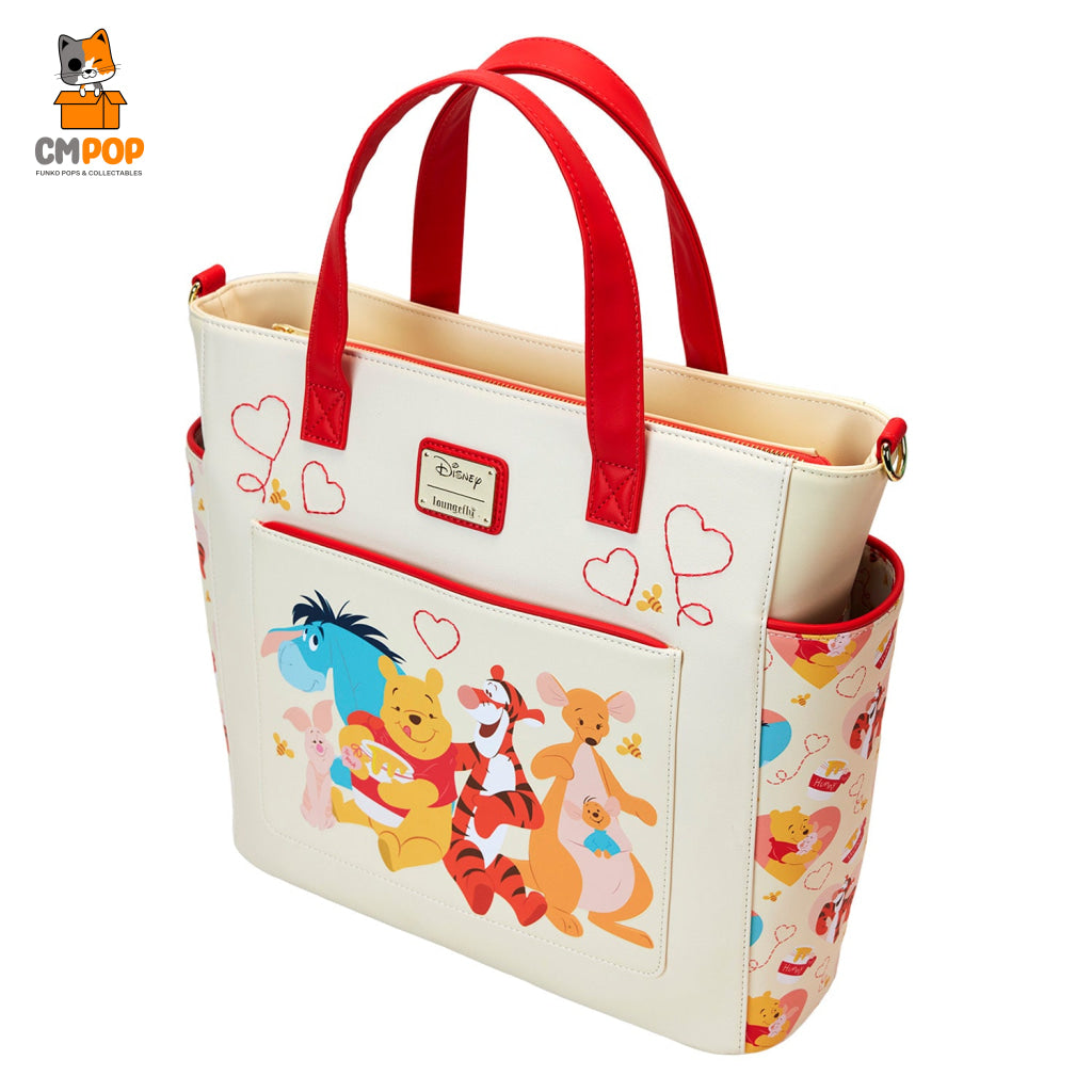 Disney Winnie The Pooh Love Convertible Backpack And Tote Bag - Loungefly