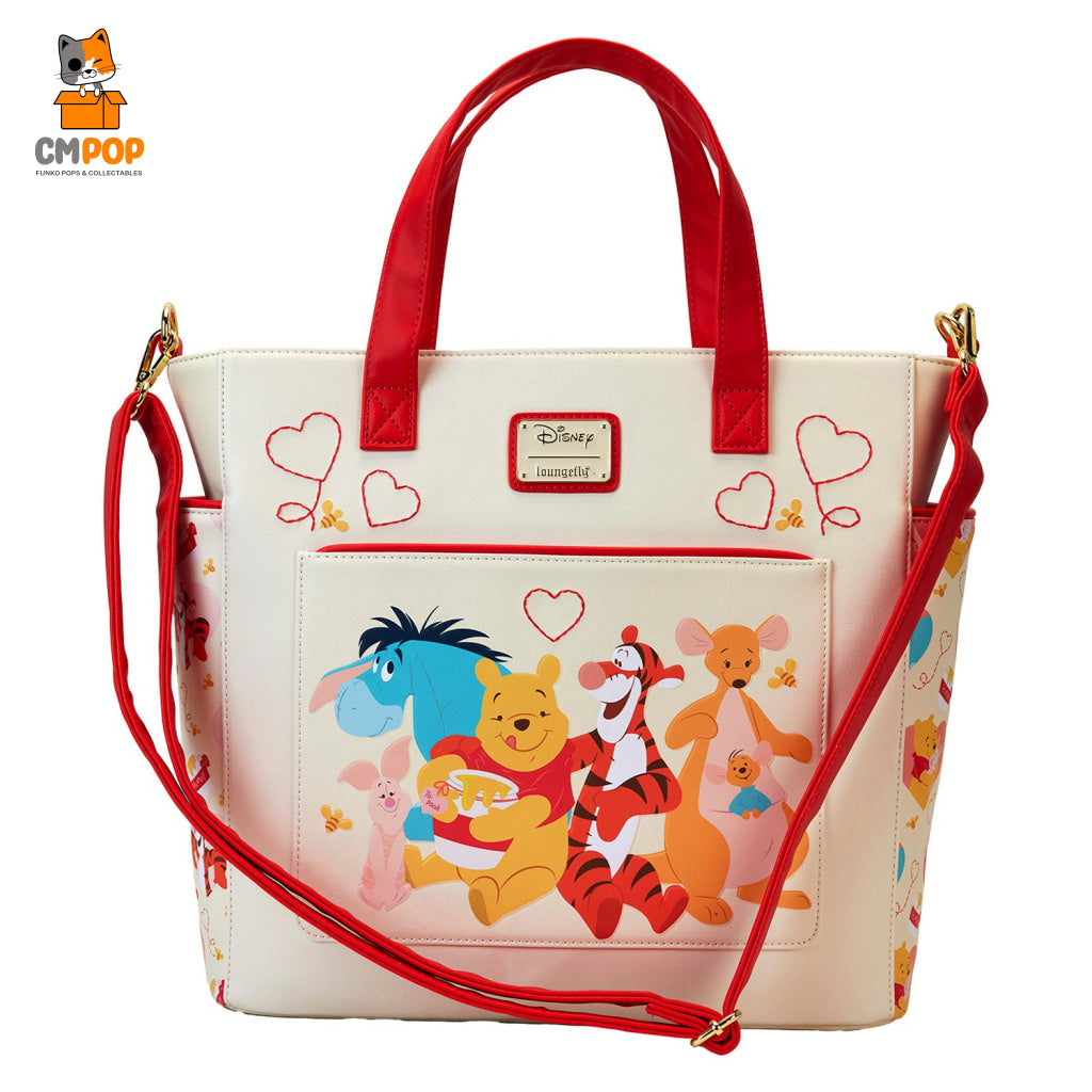 Disney Winnie The Pooh Love Convertible Backpack And Tote Bag - Loungefly