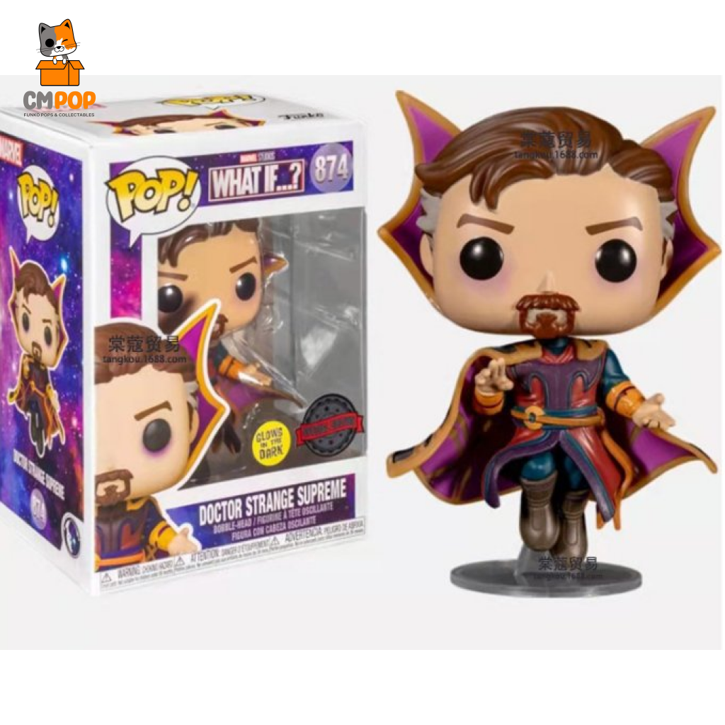 Doctor Strange Supreme - #874 Funko Pop! Marvel What If Gitd Special Edition Pop