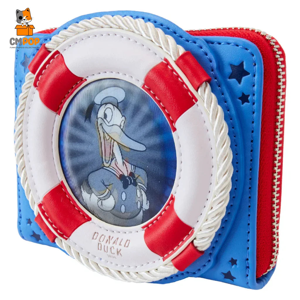 Donald Duck 90Th Anniversary Zip Around Wallet - Loungefly