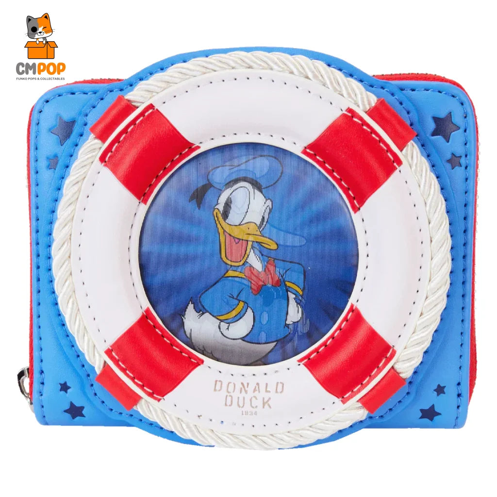 Donald Duck 90Th Anniversary Zip Around Wallet - Loungefly