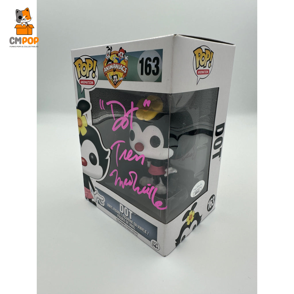 Dot - #163 Funko Pop! Movies Animaniacs Signed By Certified Pop