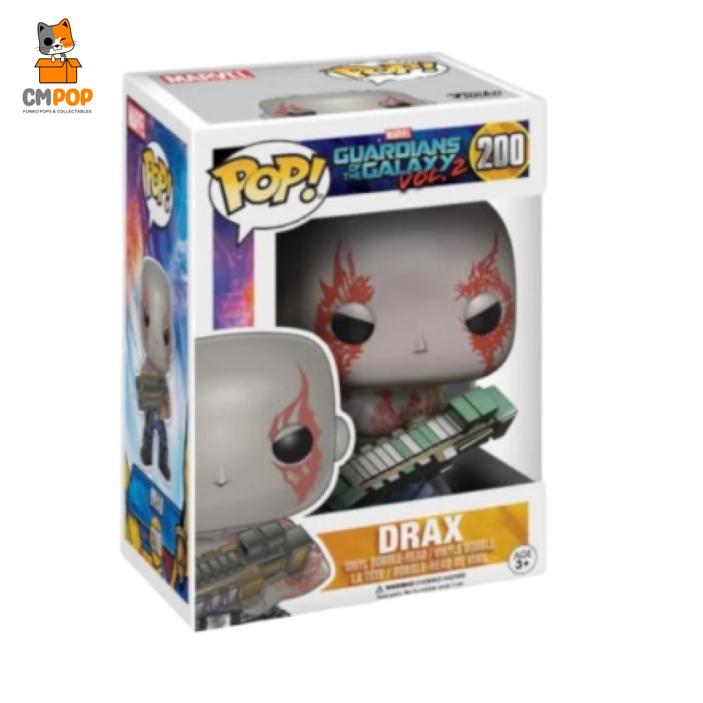 Drax- #200 - Funko Pop! Marvel Guardians Of The Galaxy Vol 2 Pop