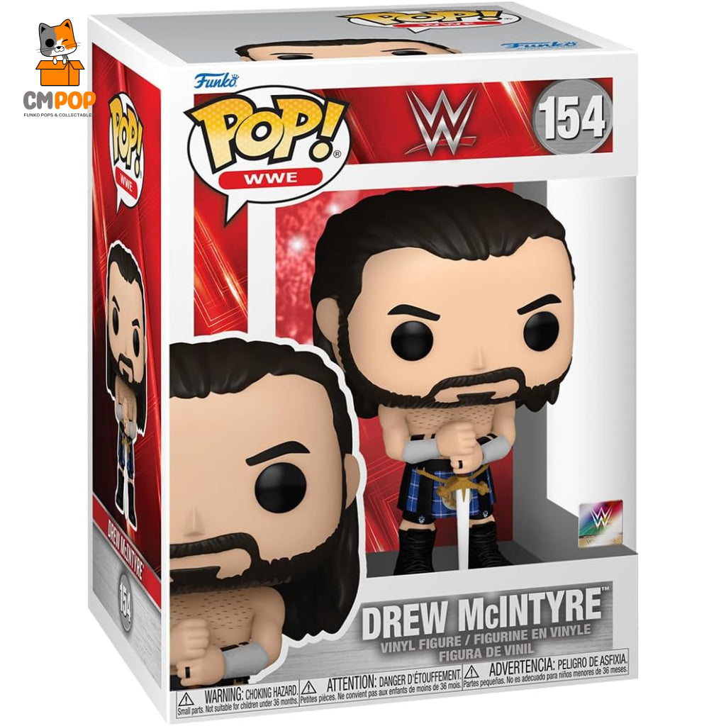 Drew Mcintrye - #154 Funko Pop! Wwe- Wrestling Pop