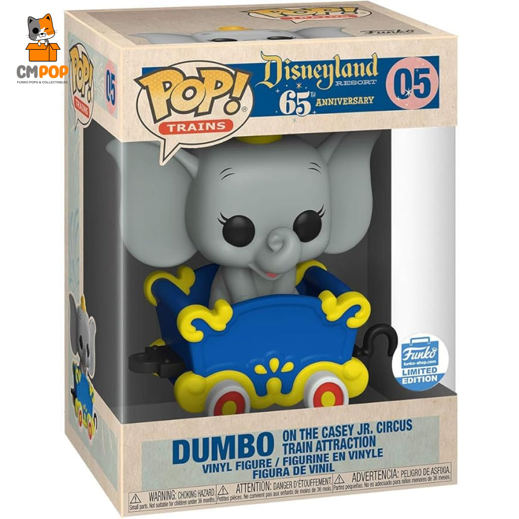 Dumbo On The Casey Jr. Circus Train Attraction - #05 Funko Pop! Trains Disneyland 65Th Anniversary