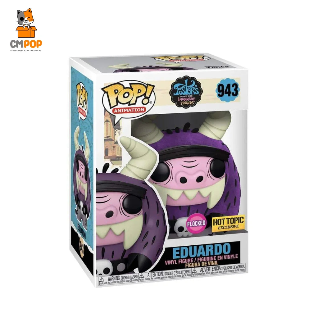 Eduardo - #943- Funko Pop! Animation Fosters Home For Imaginary Friends Flocked Hot Topic Exclusive