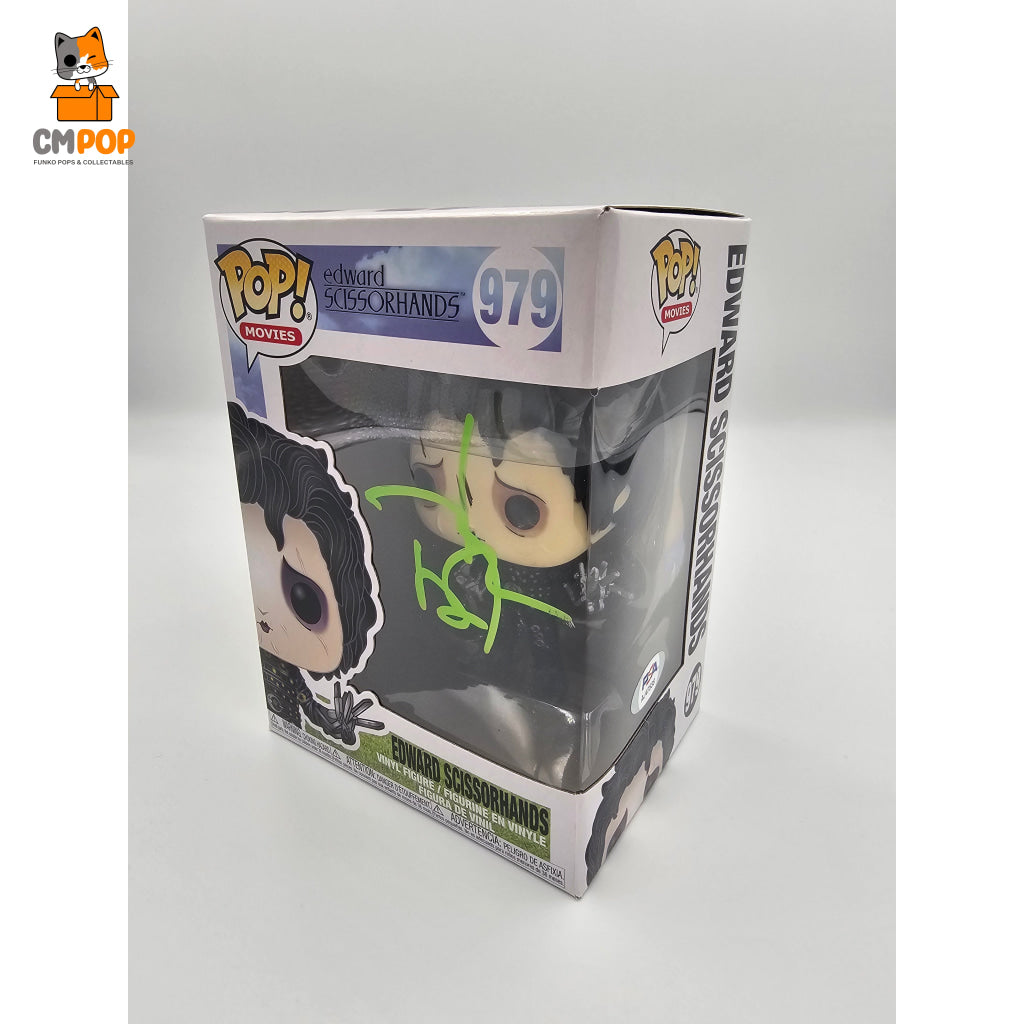 Edward Scissorhands - #979 Funko Pop! Movies Sissorhands Signed By Jonny Depp- Certified Pop