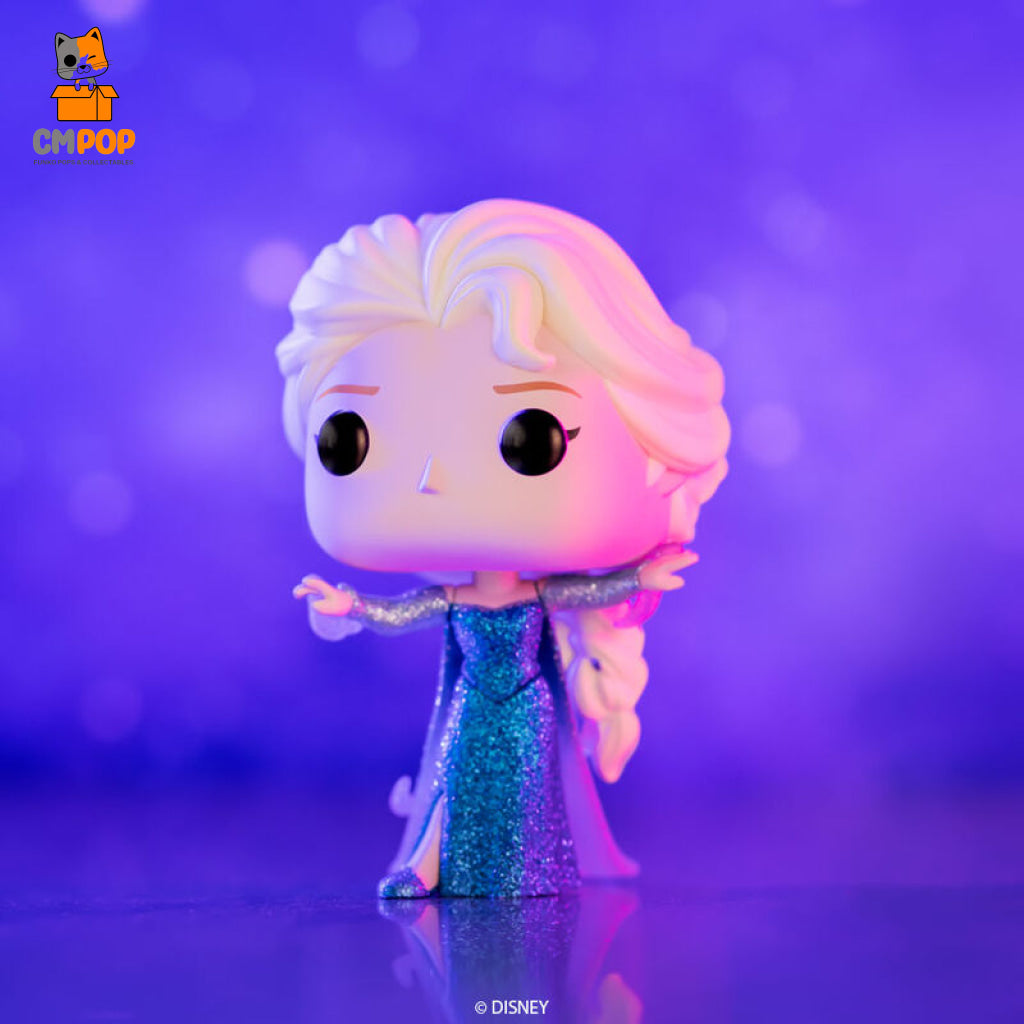 Elsa - #1319 Funko Pop! Disney 100 Diamond Collection Party City Exclusive Pop