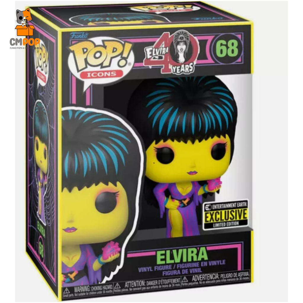 Elvira - #68 Funko Pop! Icons Entertainment Exclusive Pop