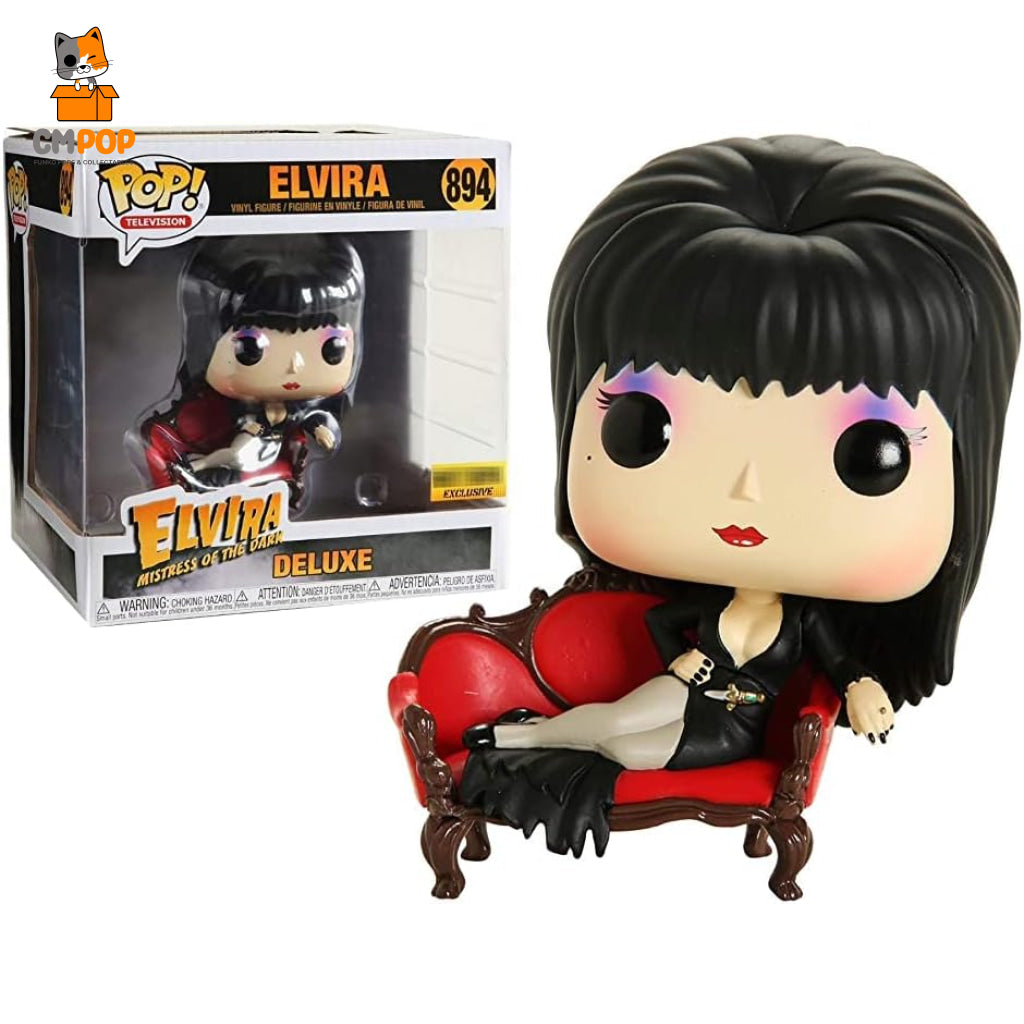 Elvira- #894 - Funko Pop! Animation Deluxe Elvira Mistress Of The Dark Hot Topic Exclusive Pop