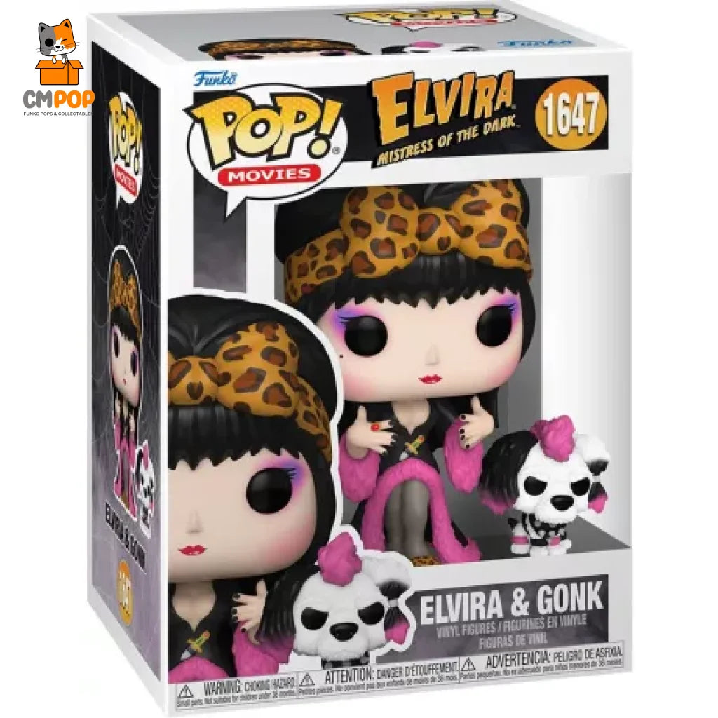 Elvira & Gonk - #1647 Mistress Of The Dark Funko Pop