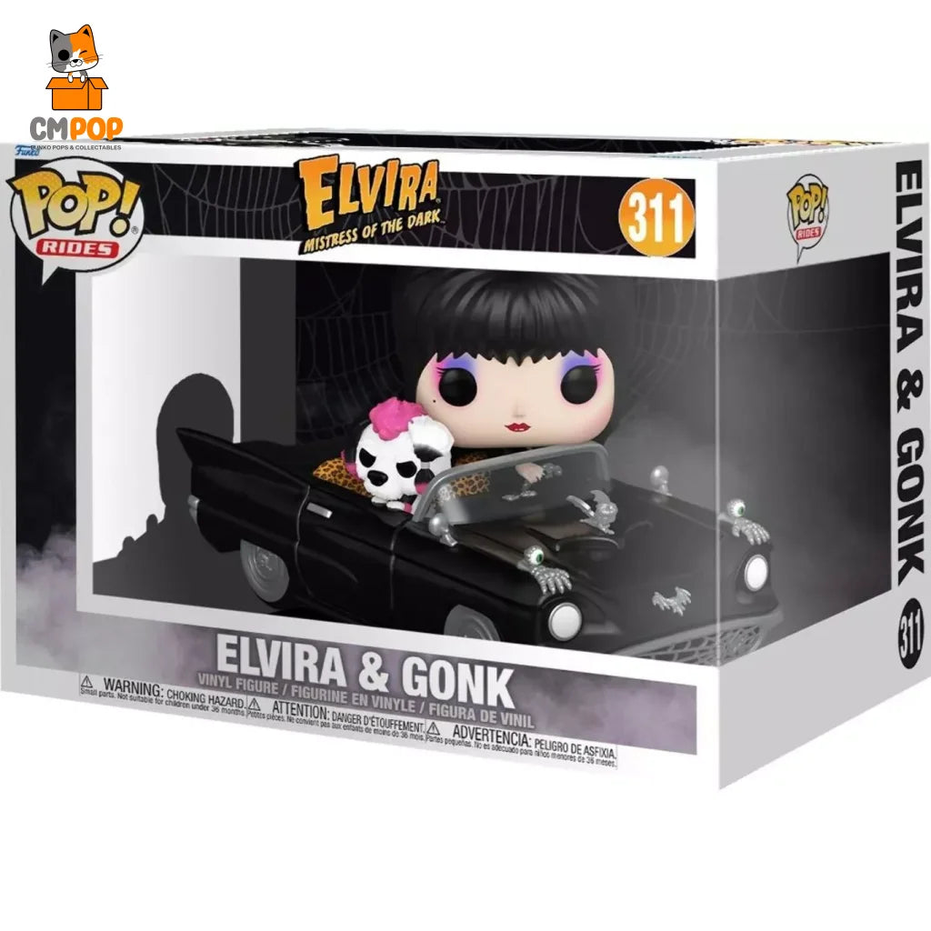 Elvira & Gonk - #311 Mistress Of The Dark Funko Pop! Rides Pop