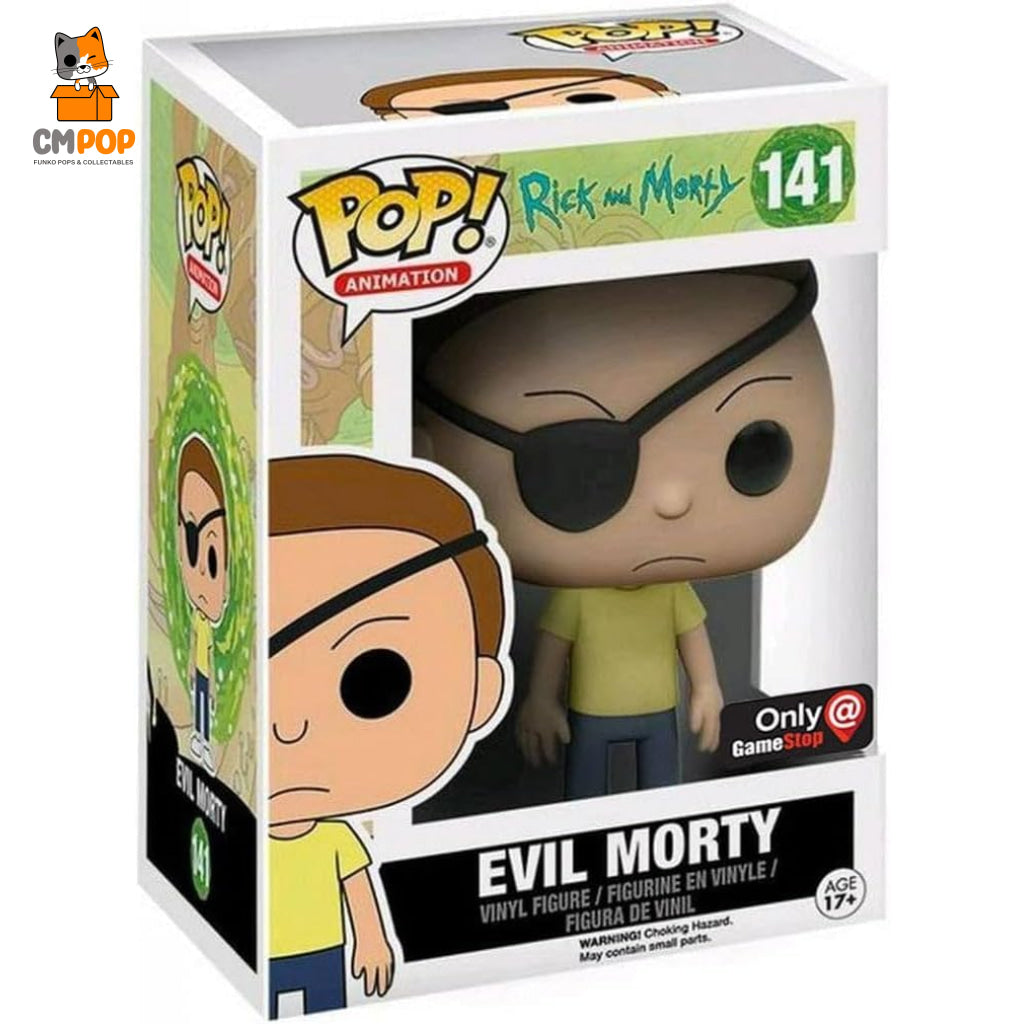 Evil Morty- #141 - Funko Pop! Animation Rick And Morty Game Stop Exclusive Pop