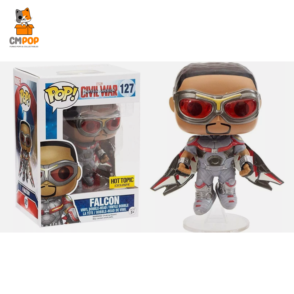 Falcon - #127- Funko Pop! Marvel Hot Topic Exclusive Pop