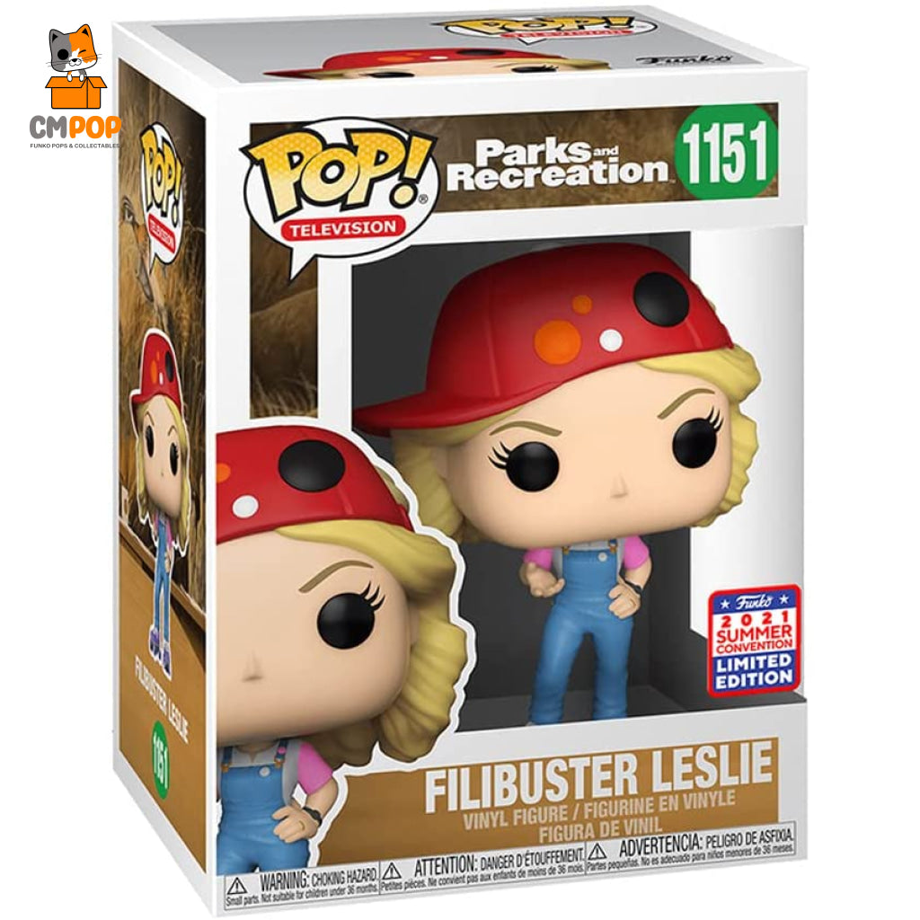 Filibuster Leslie - #1151 Funko Pop! Parks & Recreation 2021 Summer Exclusive Pop