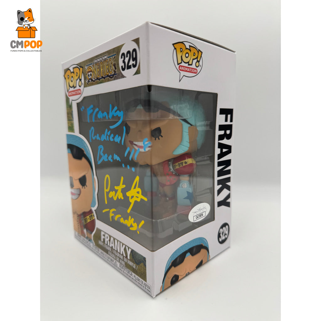 Franky - #329 Funko Pop! One Piece Signed By Patrick Seitz Certified Pop