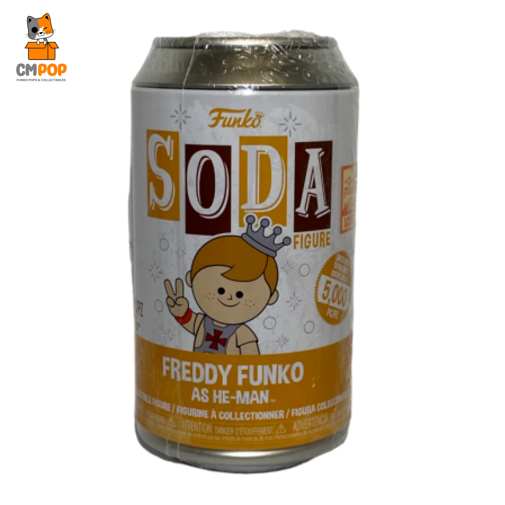 Freddy Funko As He-Man- Vinyl Soda - 5 000 Pieces Chance Of Chase