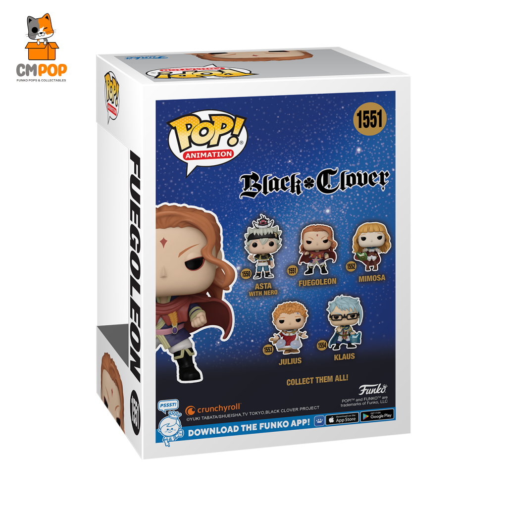 Fuegoleon - #1551- Funko Pop! Black Clover Animation Pop