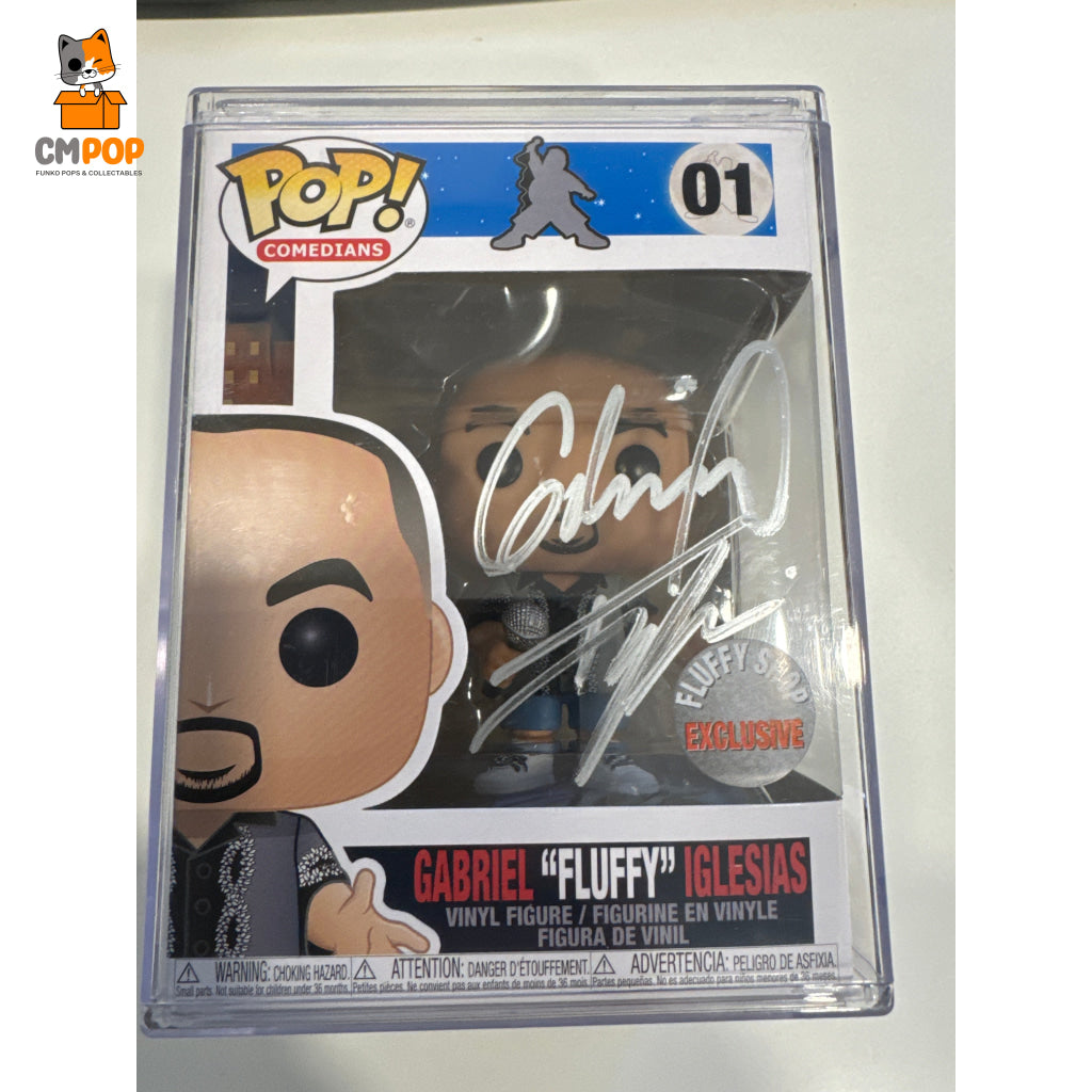 Gabriel ’Fluffy’ Iglesias Signed - #01 Funko Pop! Comedians Fluffy Shop Exclusive Pop