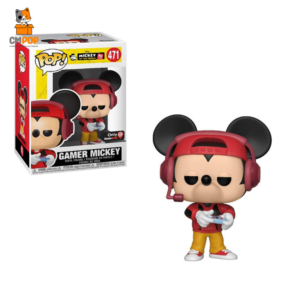 Gamer Mickey - Mouse #471 Funko Pop! Disney 90 Years Gamestop Exclusive Pop